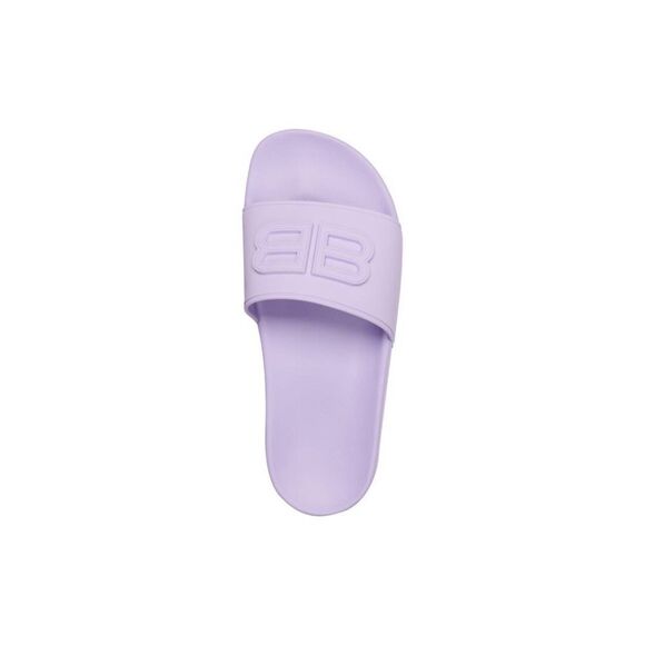 BALENCIAGA Women's Pool Bb Slide Sandal in Purple - Picture 1 of 10